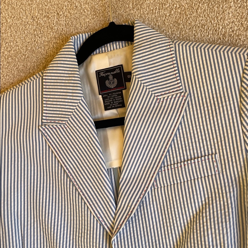 Faconnable seersucker blazer - Picture 2 of 7
